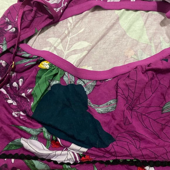 Soma Purple Green Floral Camisole XXL - Picture 5 of 5